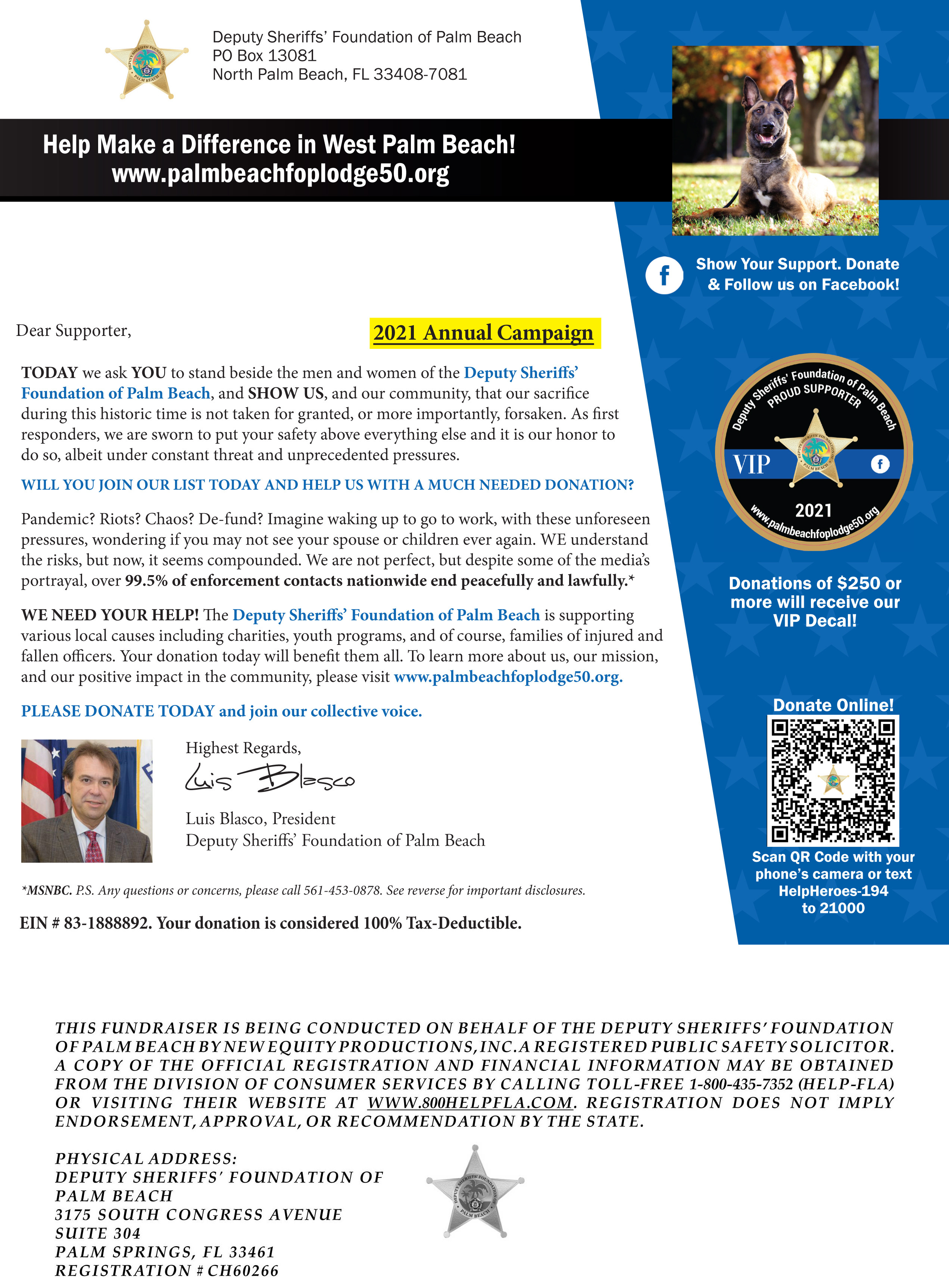 Deputy Sheriffs' Foundation of Palm Beach Donate Now!